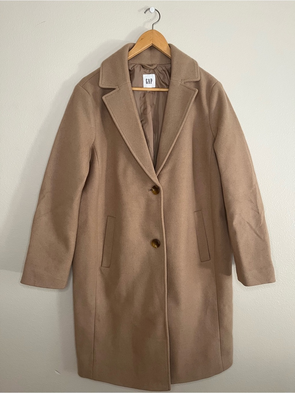 GAP Women's Camel Top Coat, Size M
